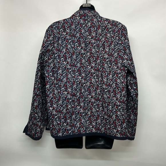 Women's Multicolor Patterned Jacket size large reversible quilted thin - Picture 7 of 7